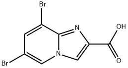 6,8-Dibromoimidazo[1,2-a]pyridine-2-carboxylic acid Struktur