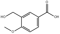 3-Hydroxymethyl-4-methoxy-benzoic acid Struktur