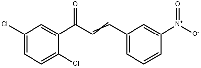 (2E)-1-(2,5-dichlorophenyl)-3-(3-nitrophenyl)prop-2-en-1-one Struktur