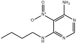 N4-butyl-5-nitropyrimidine-4,6-diamine Struktur