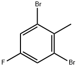 2,6-Dibromo-4-Fluorotoluene Struktur