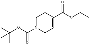 1,4(2H)-Pyridinedicarboxylic acid, 3,6-dihydro-, 1-(1,1-dimethylethyl) 4-ethyl ester Struktur