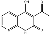 3-Acetyl-4-hydroxy-1,8-naphthyridin-2(1H)-one Struktur