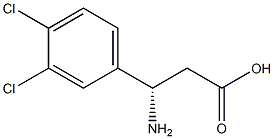 (S)-b-Amino-3,4-dichlorobenzenepropanoic acid Struktur