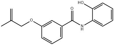 N-(2-hydroxyphenyl)-3-(2-methylprop-2-enoxy)benzamide Struktur