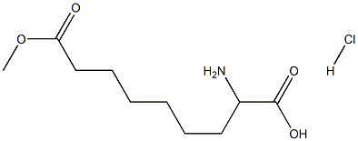 RS-2-amino-Nonanedioic acid 9-methyl ester hydrochloride Struktur