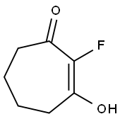 2-fluoro-3-hydroxycyclohept-2-en-1-one Struktur