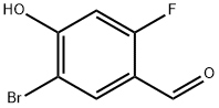 Benzaldehyde, 5-bromo-2-fluoro-4-hydroxy- Struktur