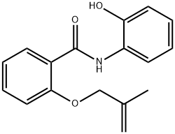 N-(2-hydroxyphenyl)-2-(2-methylprop-2-enoxy)benzamide Struktur