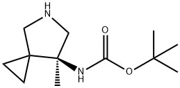 (S)-TERT-BUTYL (7-METHYL-5-AZASPIRO[2.4]HEPTAN-7-YL)CARBAMATE Struktur