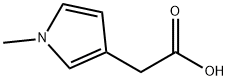 (1-methyl-1H-pyrrol-3-yl)acetic acid Struktur