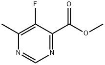 METHYL 5-FLUORO-6-METHYLPYRIMIDINE-4-CARBOXYLATE Struktur