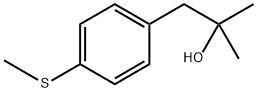 2-methyl-1-[4-(methylsulfanyl)phenyl]propan-2-ol Struktur