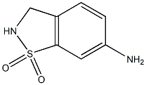 1,2-Benzisothiazol-6-amine, 2,3-dihydro-, 1,1-dioxide Struktur