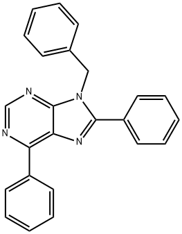 9-BENZYL-6,8-DIPHENYL-9H-PURINE Struktur