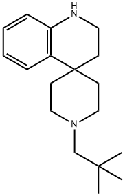 1-NEOPENTYL-2,3-DIHYDRO-1H-SPIRO[PIPERIDINE-4,4-QUINOLINE] Struktur