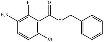 BENZYL 3-AMINO-6-CHLORO-2-FLUOROBENZOATE Struktur