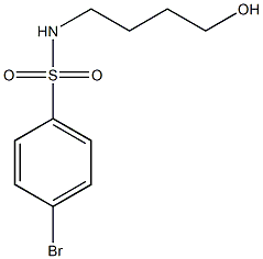 Benzenesulfonamide, 4-bromo-N-(4-hydroxybutyl)- Struktur