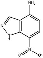 1H-Indazol-4-amine, 7-nitro- Struktur