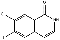 7-chloro-6-fluoro-1,2-dihydroisoquinolin-1-one Struktur