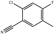 2-Chloro-4-fluoro-5-methylbenzonitrile Struktur