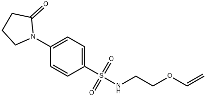 4-(2-oxo-1-pyrrolidinyl)-N-[2-(vinyloxy)ethyl]benzenesulfonamide Struktur