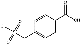 4-Chlorosulfonylmethyl-benzoic acid Struktur