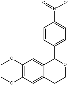 6,7-Dimethoxy-1-(4-nitro-phenyl)-isochroman Struktur