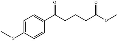 METHYL 5-(4-(METHYLTHIO)PHENYL)-5-OXOPENTANOATE Struktur