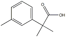 2-Methyl-2-(3-methylphenyl)propanoic acid Struktur