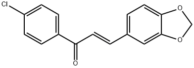 (2E)-3-(2H-1,3-benzodioxol-5-yl)-1-(4-chlorophenyl)prop-2-en-1-one Struktur