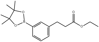 3-[2-(Ethoxycarbonyl)ethyl]benzeneboronic acid pinacol ester, 97% Struktur