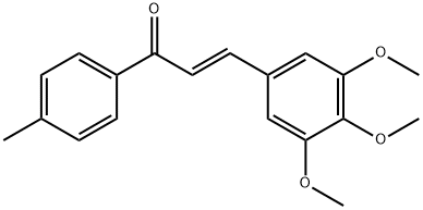 (2E)-1-(4-methylphenyl)-3-(3,4,5-trimethoxyphenyl)prop-2-en-1-one Struktur