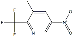 3-methyl-5-nitro-2-(trifluoromethyl)pyridine Struktur