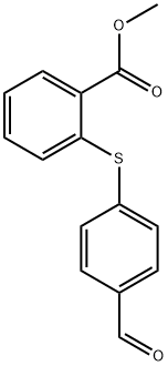 2-(4-Formyl-phenylsulfanyl)-benzoic acid methyl ester Struktur