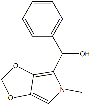 (5-METHYL-5H-[1,3]DIOXOLO[4,5-C]PYRROL-4-YL)(PHENYL)METHANOL Struktur