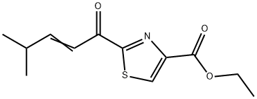 Ethyl 2-(4-Methyl-pent-2-enoyl)-thiazole-4-carboxylate Struktur