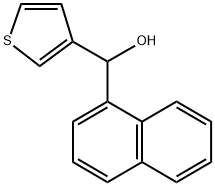 NAPHTHALEN-1-YL(THIOPHEN-3-YL)METHANOL Struktur