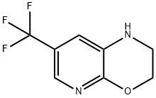 7-(trifluoromethyl)-2,3-dihydro-1H-pyrido[2,3-b][1,4]oxazine Struktur