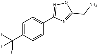 {3-[4-(trifluoromethyl)phenyl]-1,2,4-oxadiazol-5-yl}methanamine Struktur