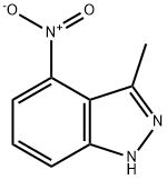 3-methyl-4-nitro-1H-indazole Struktur