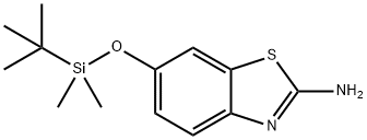 6-((TERT-BUTYLDIMETHYLSILYL)OXY)BENZO[D]THIAZOL-2-AMINE Struktur