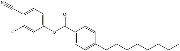 Benzoic acid, 4-octyl-, 4-cyano-3-fluorophenyl ester Struktur