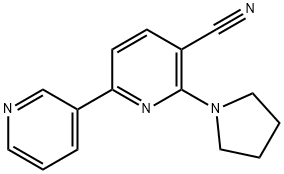 6-(pyrrolidin-1-yl)-[2,3-bipyridine]-5-carbonitrile Struktur