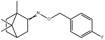 (2Z)-N-[(4-fluorophenyl)methoxy]-1,7,7-trimethylbicyclo[2.2.1]heptan-2-imine Struktur