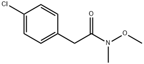 2-(4-chlorophenyl)-N-methoxy-N-methylacetamide Struktur