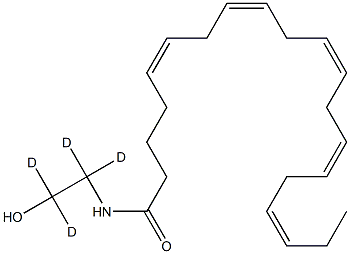 (5Z,8Z,11Z,14Z,17Z)-N-(1,1,2,2-tetradeuterio-2-hydroxyethyl)icosa-5,8,11,14,17-pentaenamide Struktur