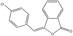 (3E)-3-[(4-chlorophenyl)methylidene]-2-benzofuran-1-one Struktur