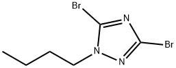 3,5-dibromo-1-butyl-1H-1,2,4-triazole Struktur