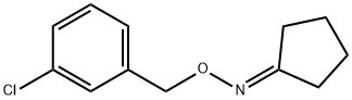 N-[(3-chlorophenyl)methoxy]cyclopentanimine Struktur